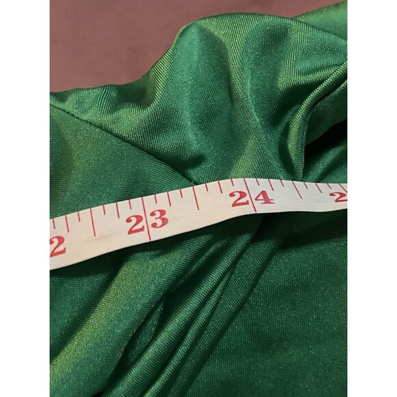 B Darlin Emerald Green L/S Faux Wrap Dress Party Cocktail Sheath Plus 22 Women - Picture 15 of 16